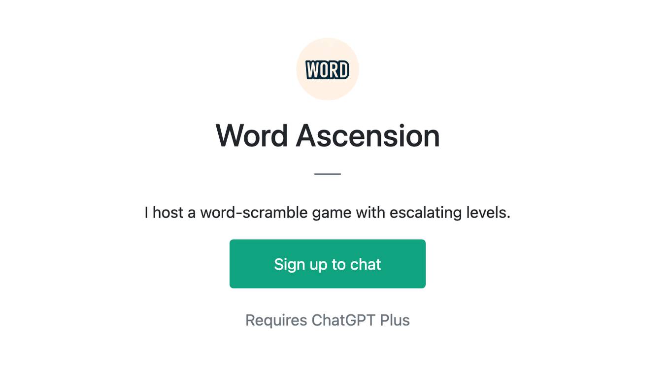 Word Ascension Screenshot