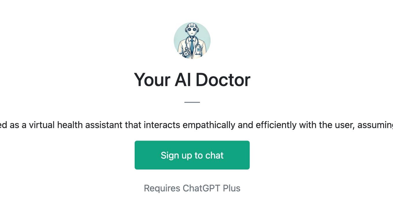 Your AI Doctor Screenshot