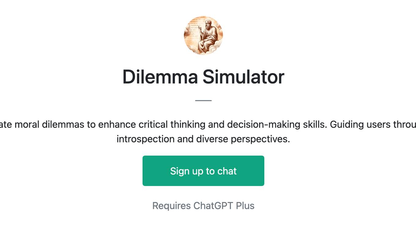 Dilemma Simulator Screenshot