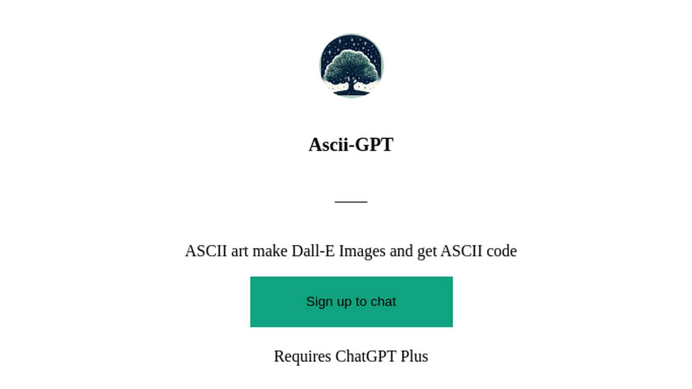 Ascii-GPT Screenshot