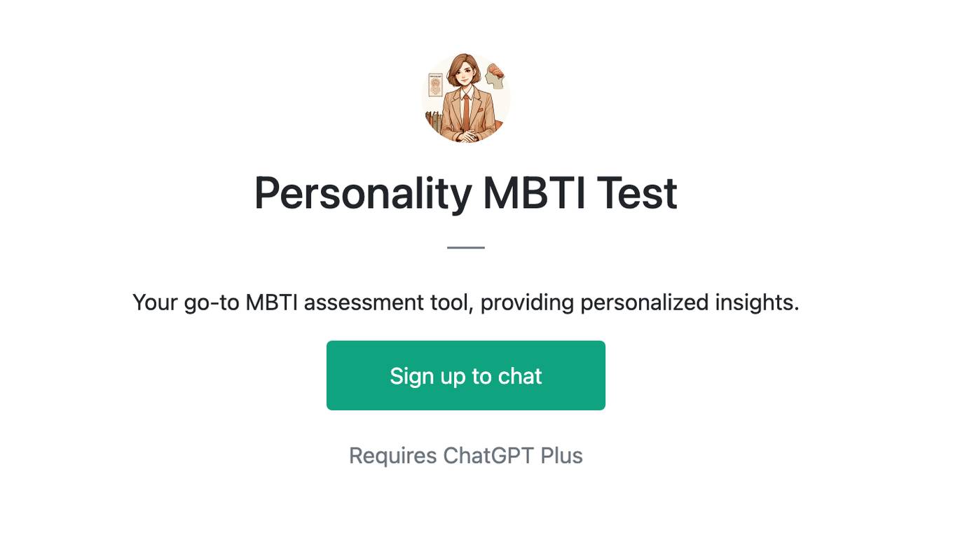 Personality MBTI Test Screenshot