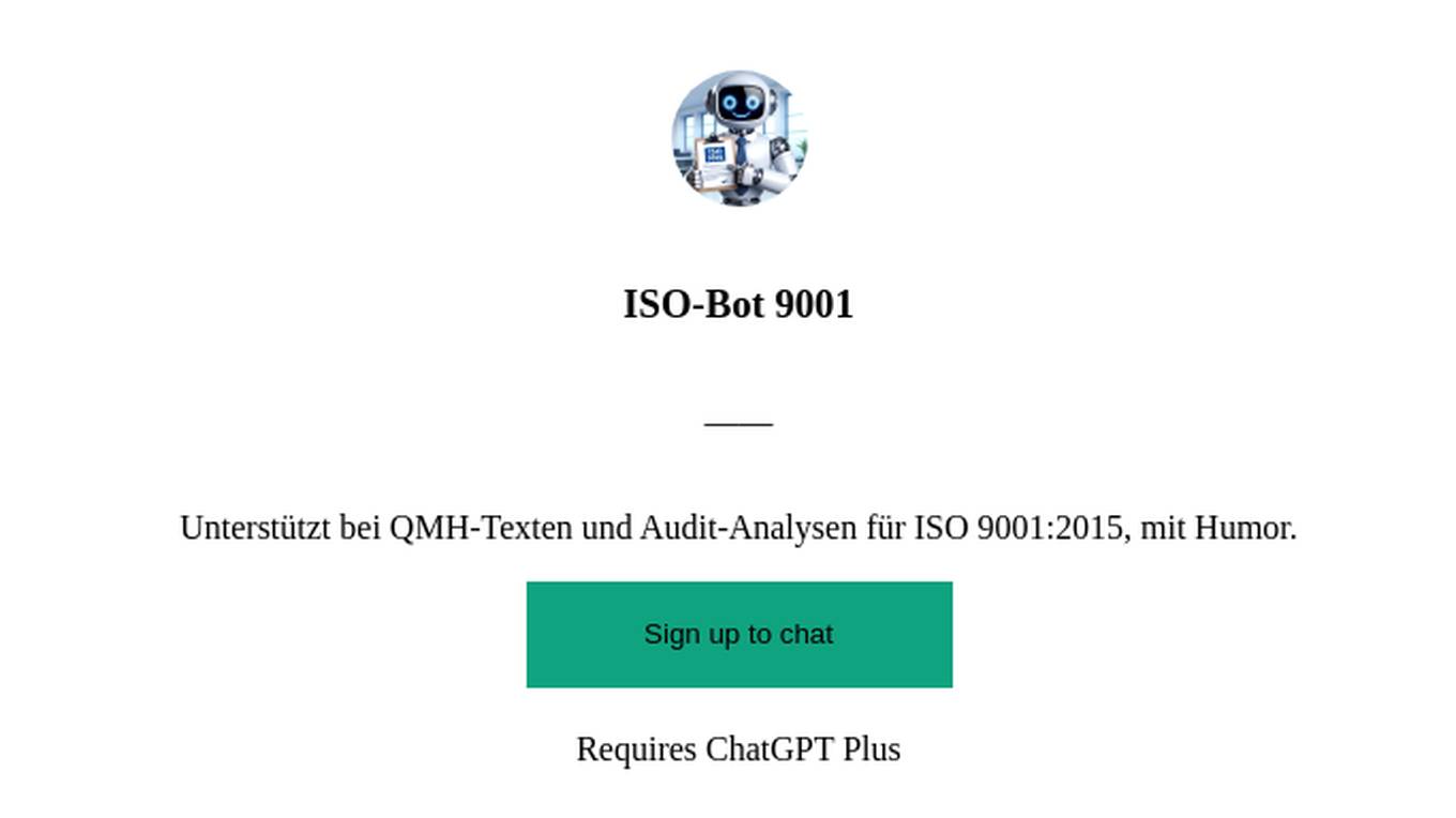 ISO-Bot 9001 Screenshot