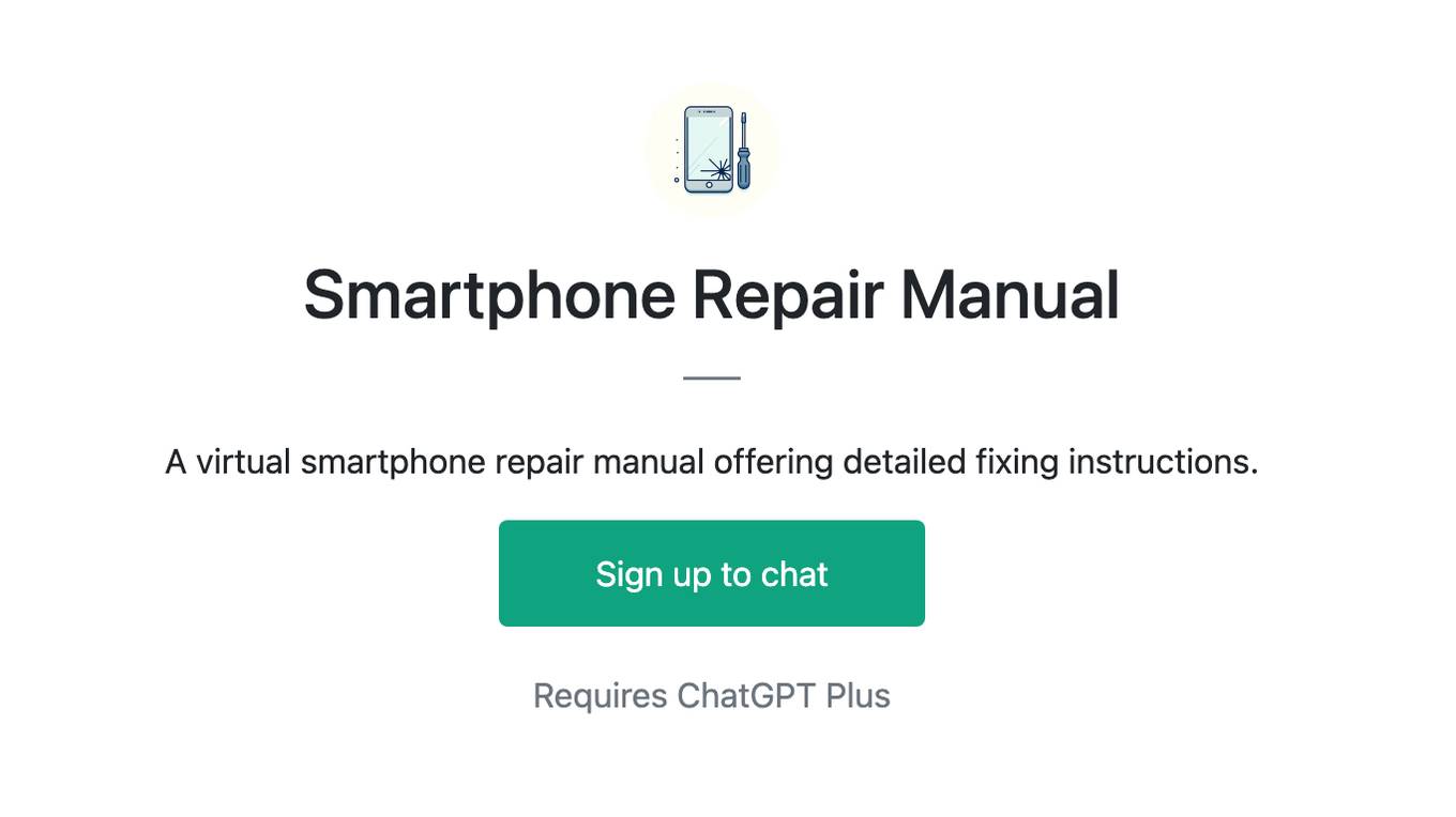 Smartphone Repair Manual Screenshot