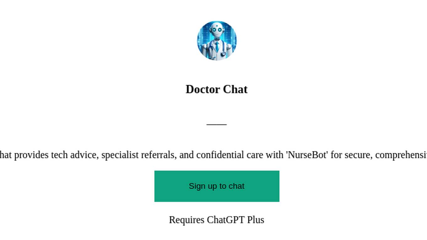 Doctor Chat Screenshot