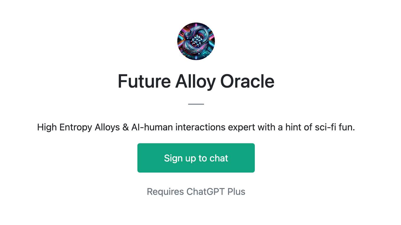 Future Alloy Oracle Screenshot