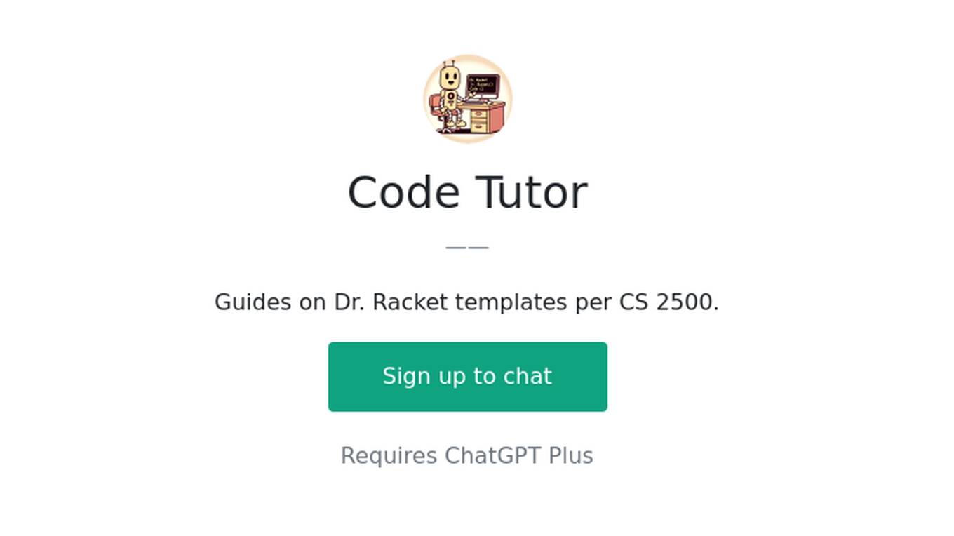 Code Tutor Screenshot