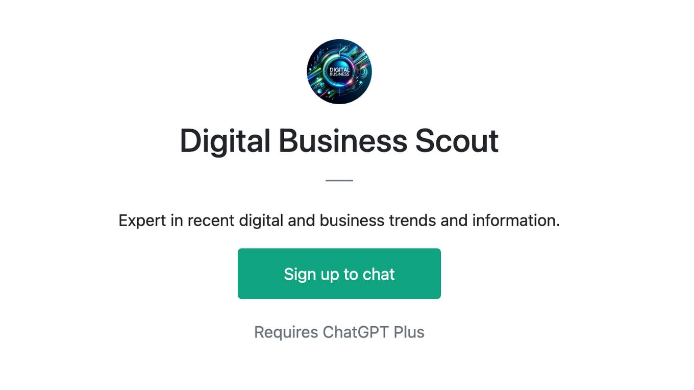 Digital Business Scout Screenshot