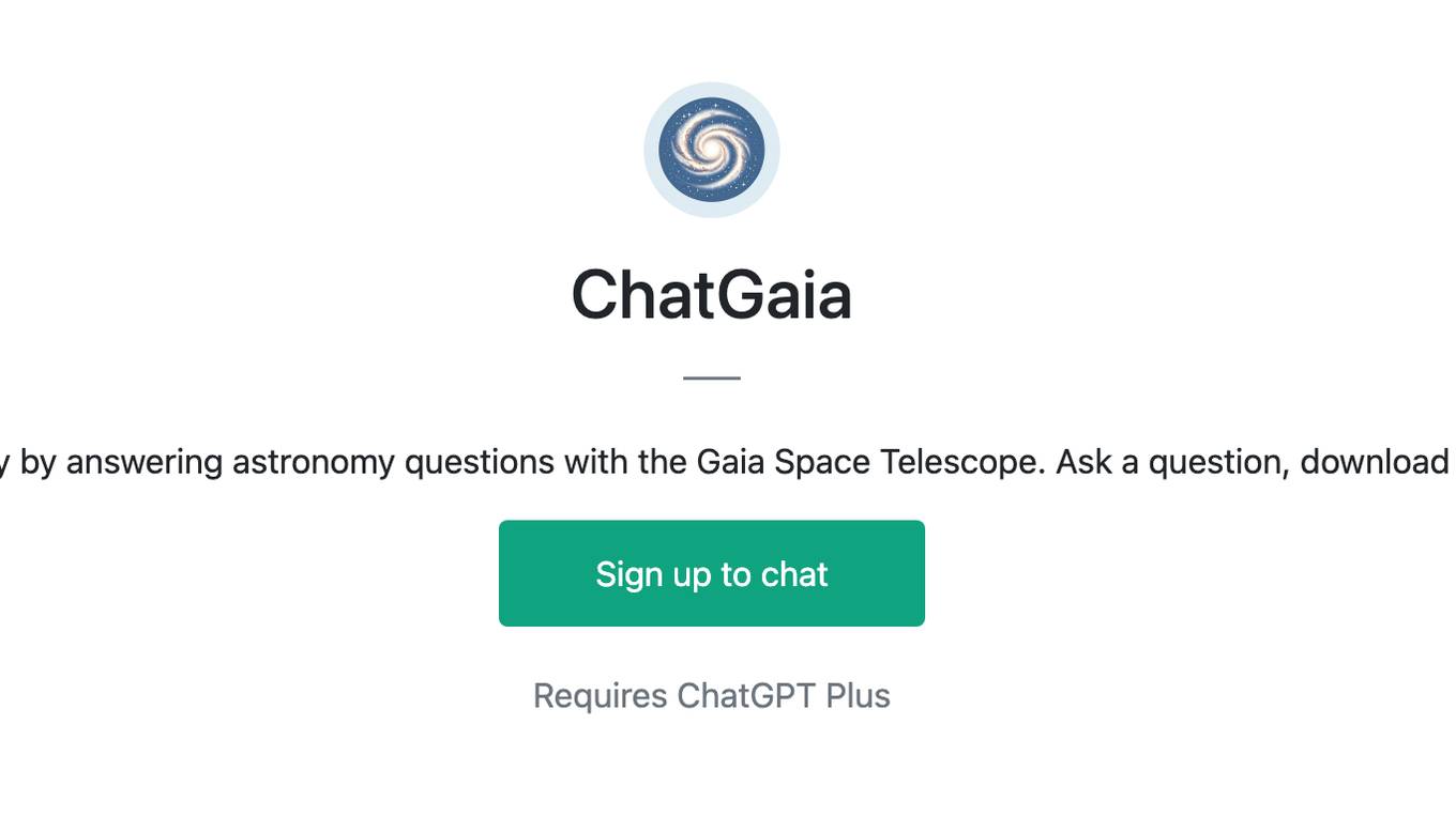 ChatGaia Screenshot