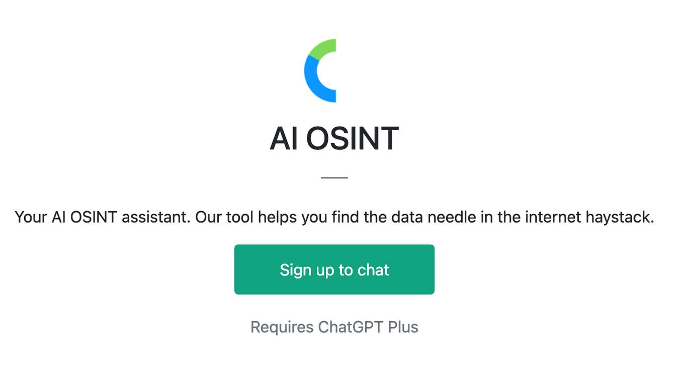 AI OSINT Screenshot