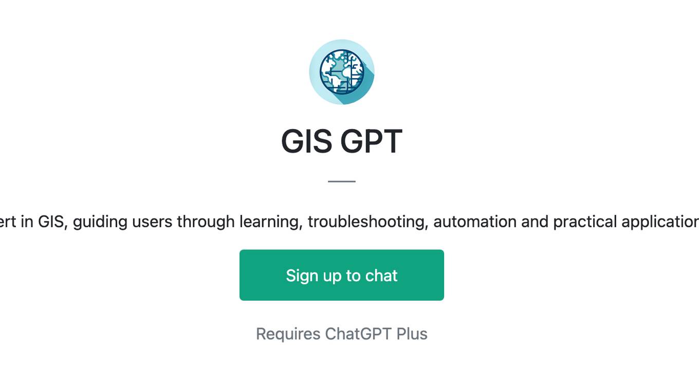 GIS GPT Screenshot