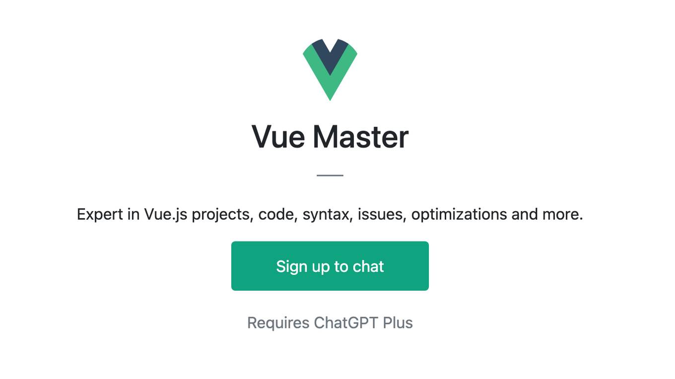 Vue Master Screenshot