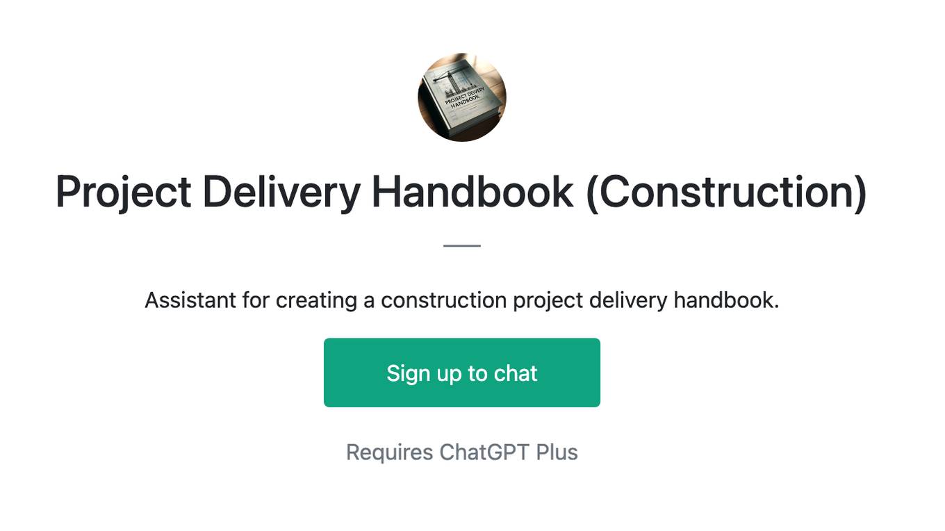 Project Delivery Handbook (Construction) Screenshot