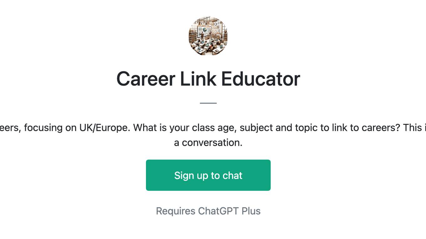 Career Link Educator Screenshot