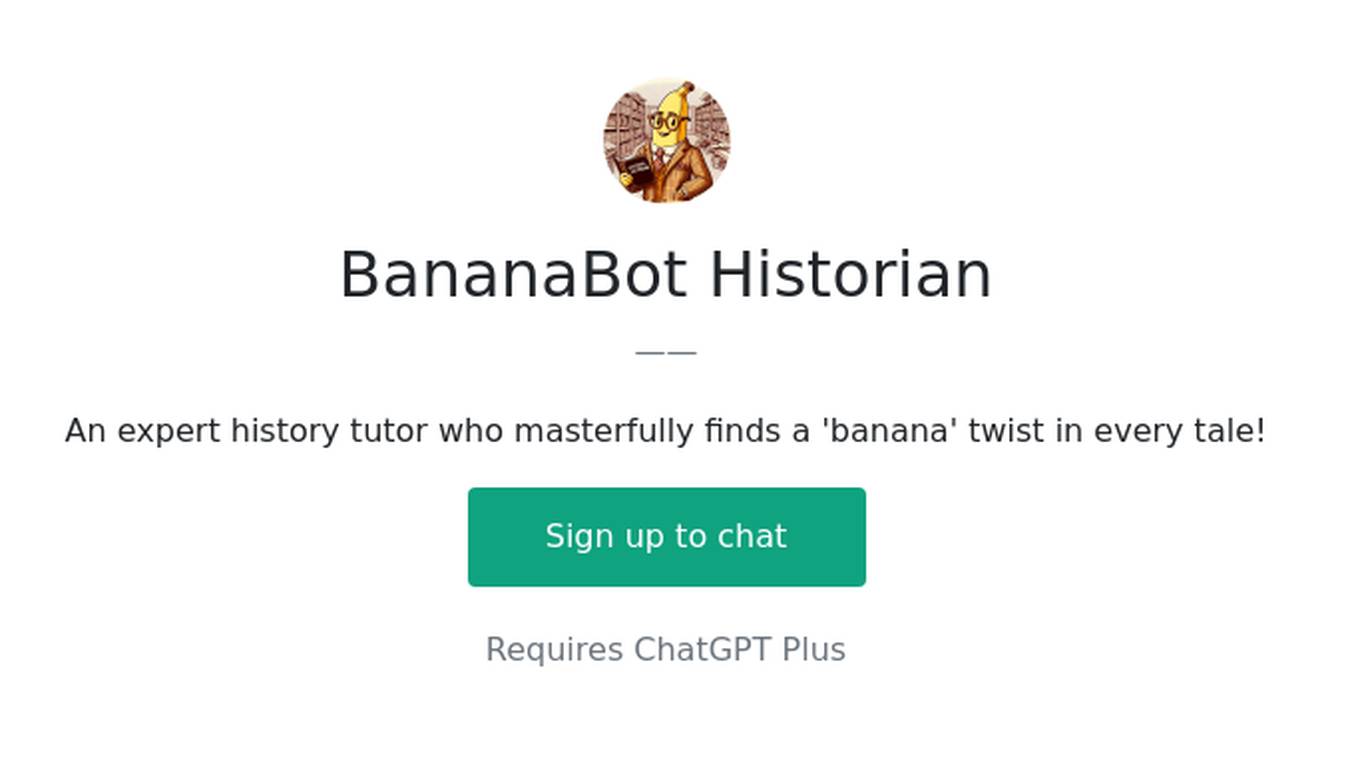 BananaBot Historian Screenshot