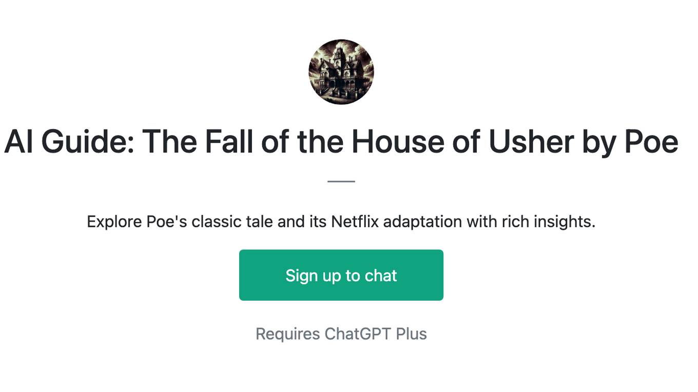 AI Guide: The Fall of the House of Usher by Poe Screenshot