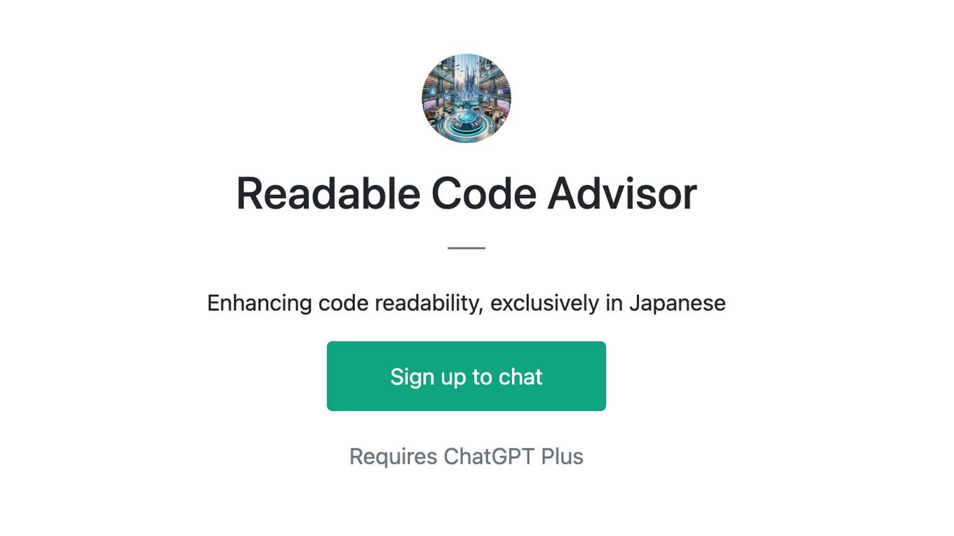 Readable Code Advisor Screenshot