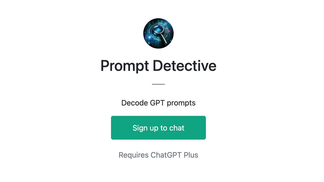 Prompt Detective Screenshot