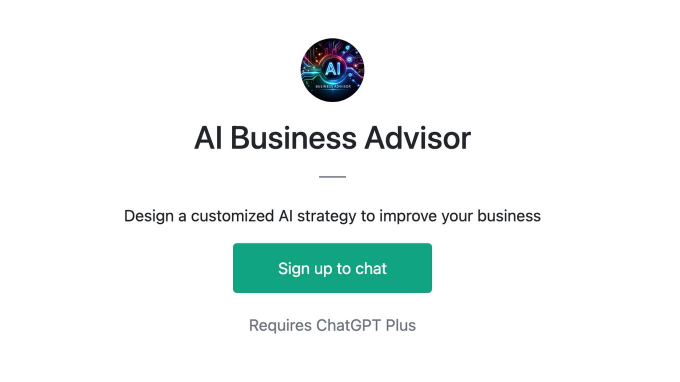 AI Business Advisor Screenshot