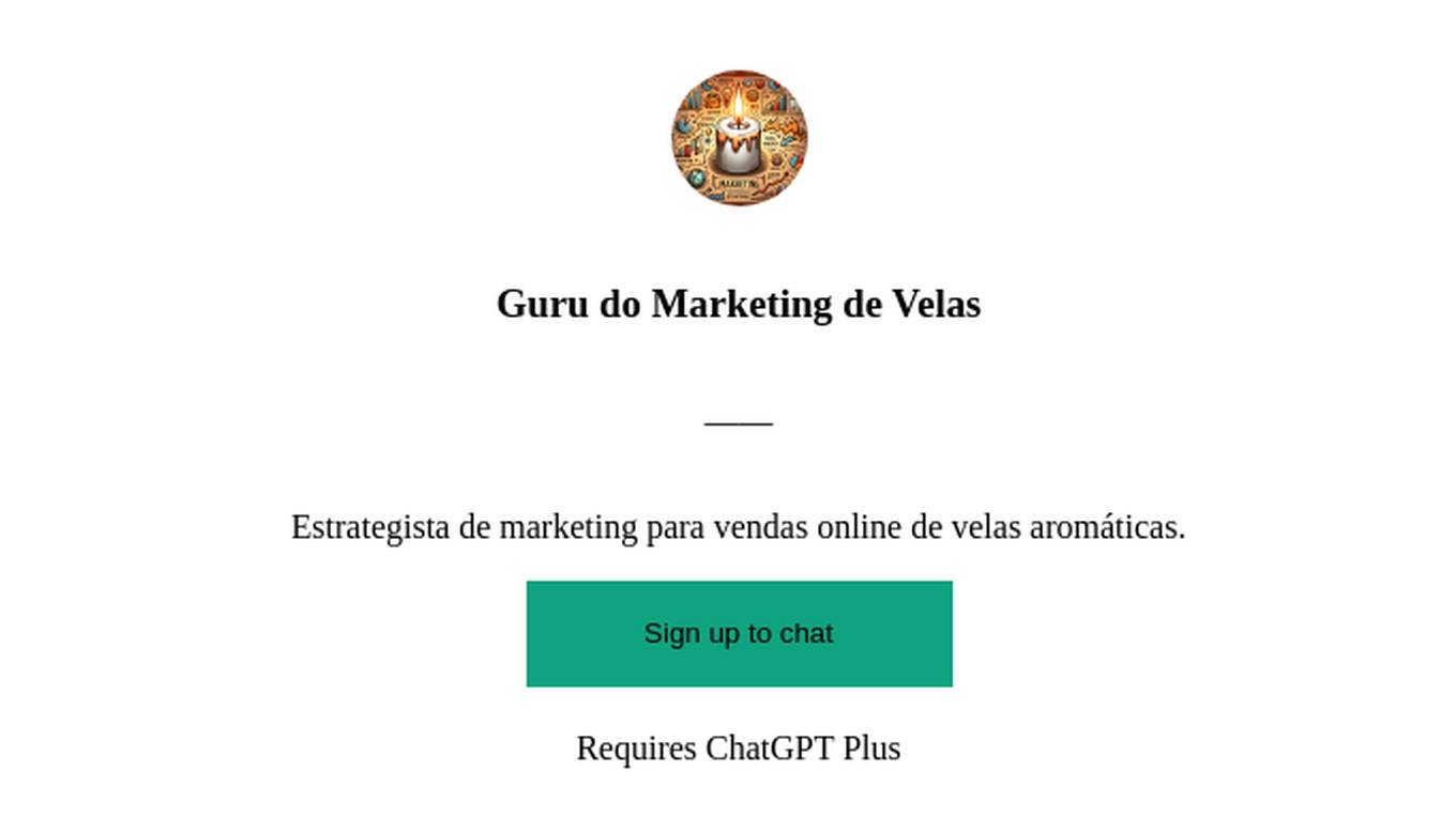 Guru do Marketing de Velas Screenshot