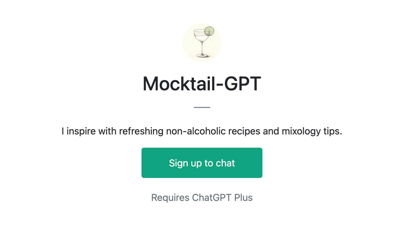 Mocktail-GPT Screenshot