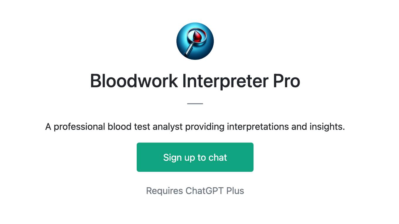 Bloodwork Interpreter Pro Screenshot