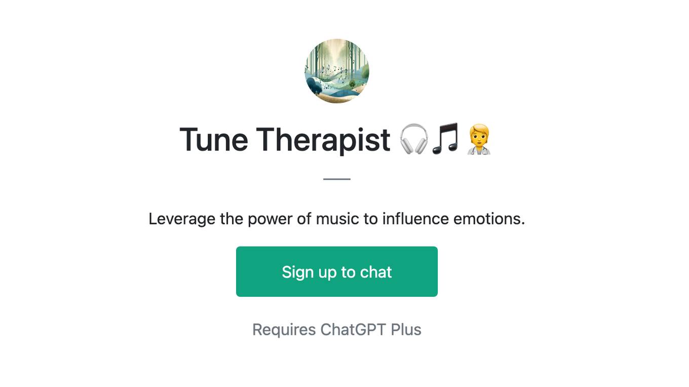 Tune Therapist 🎧🎵🧑‍⚕️ Screenshot