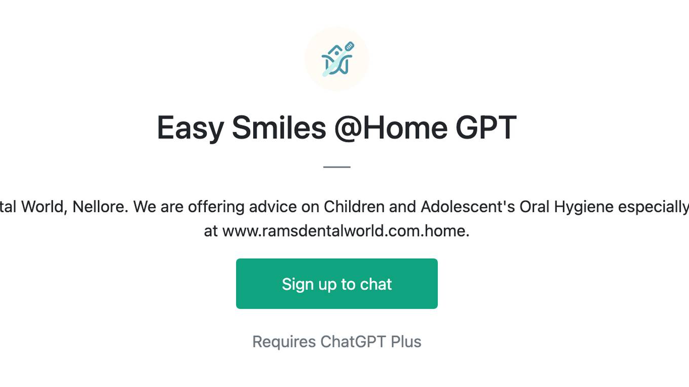 Easy Smiles @Home GPT Screenshot