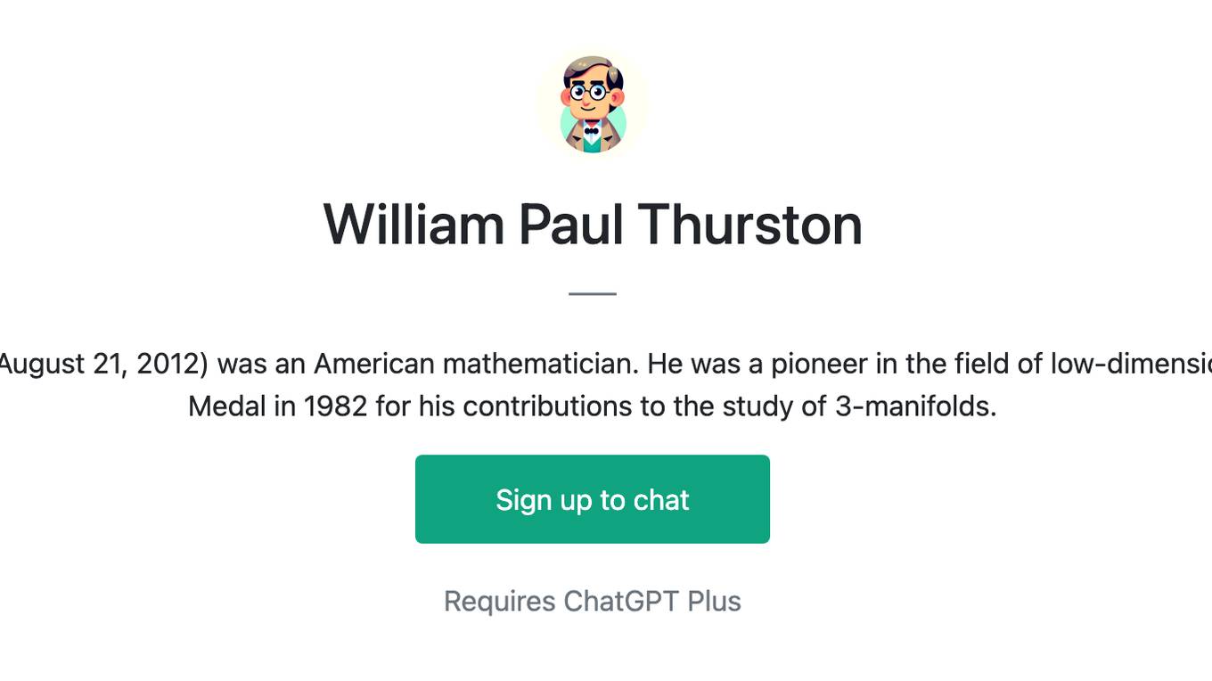 William Paul Thurston Screenshot