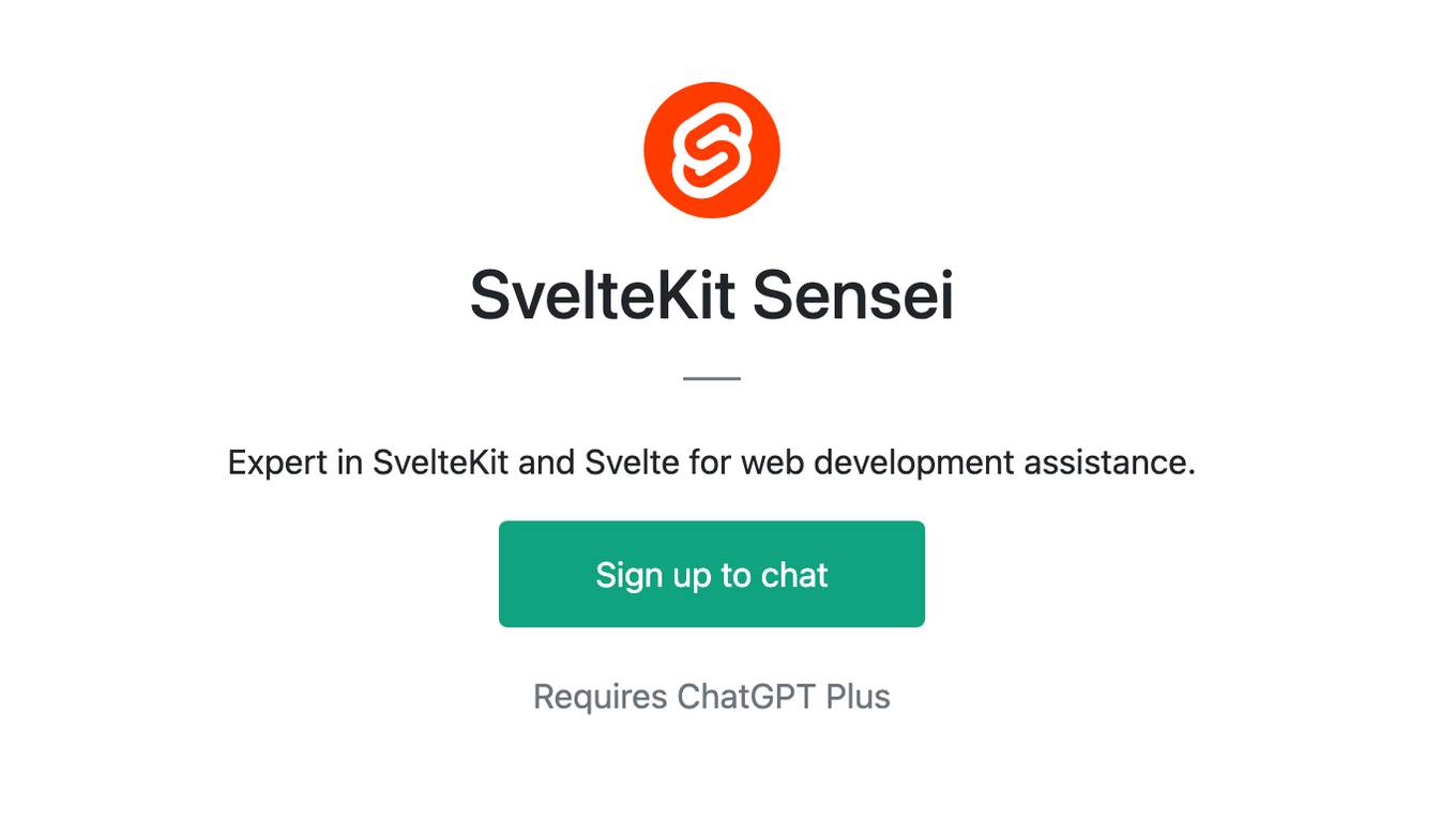 SvelteKit Sensei Screenshot