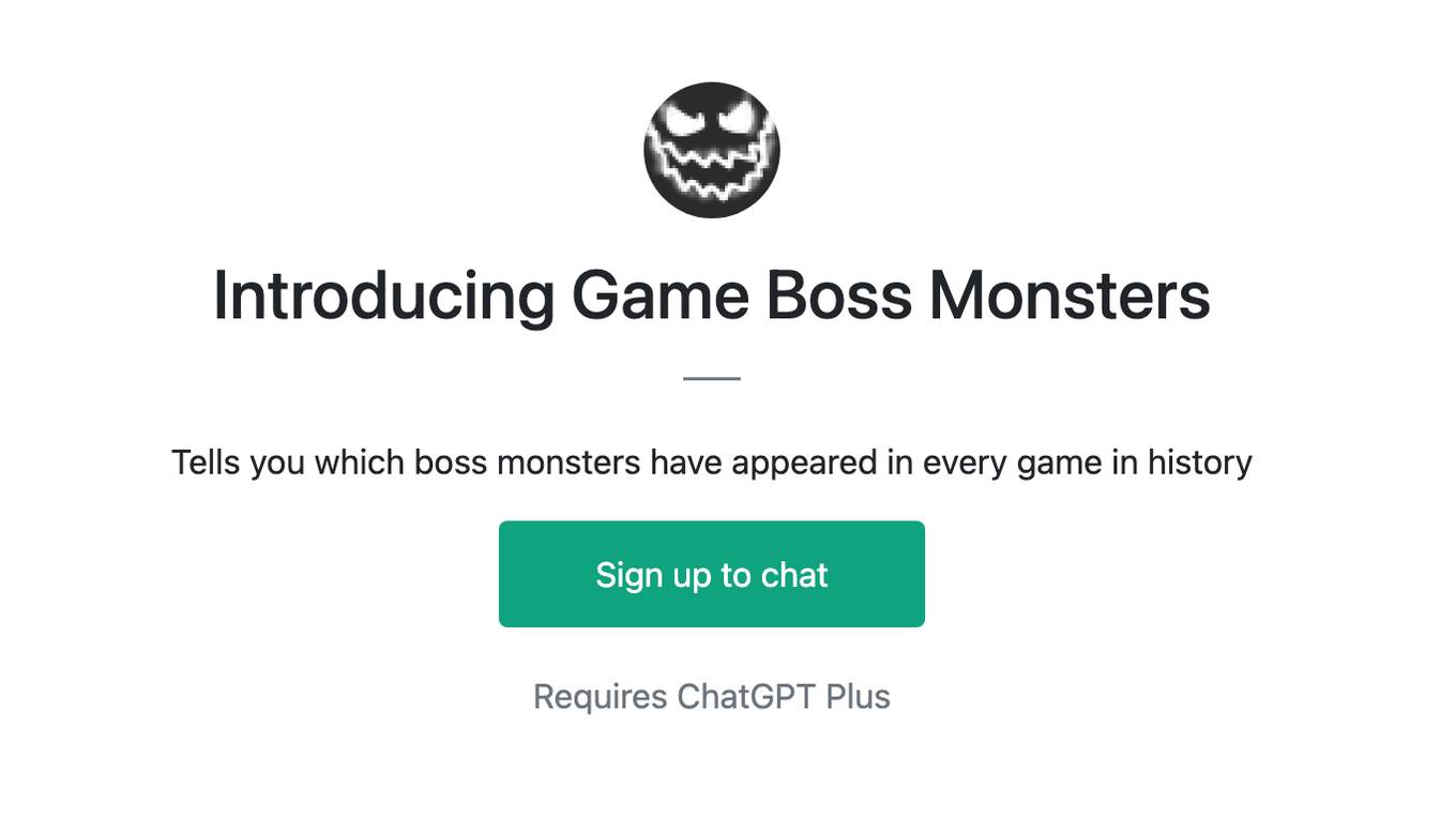 Introducing Game Boss Monsters Screenshot