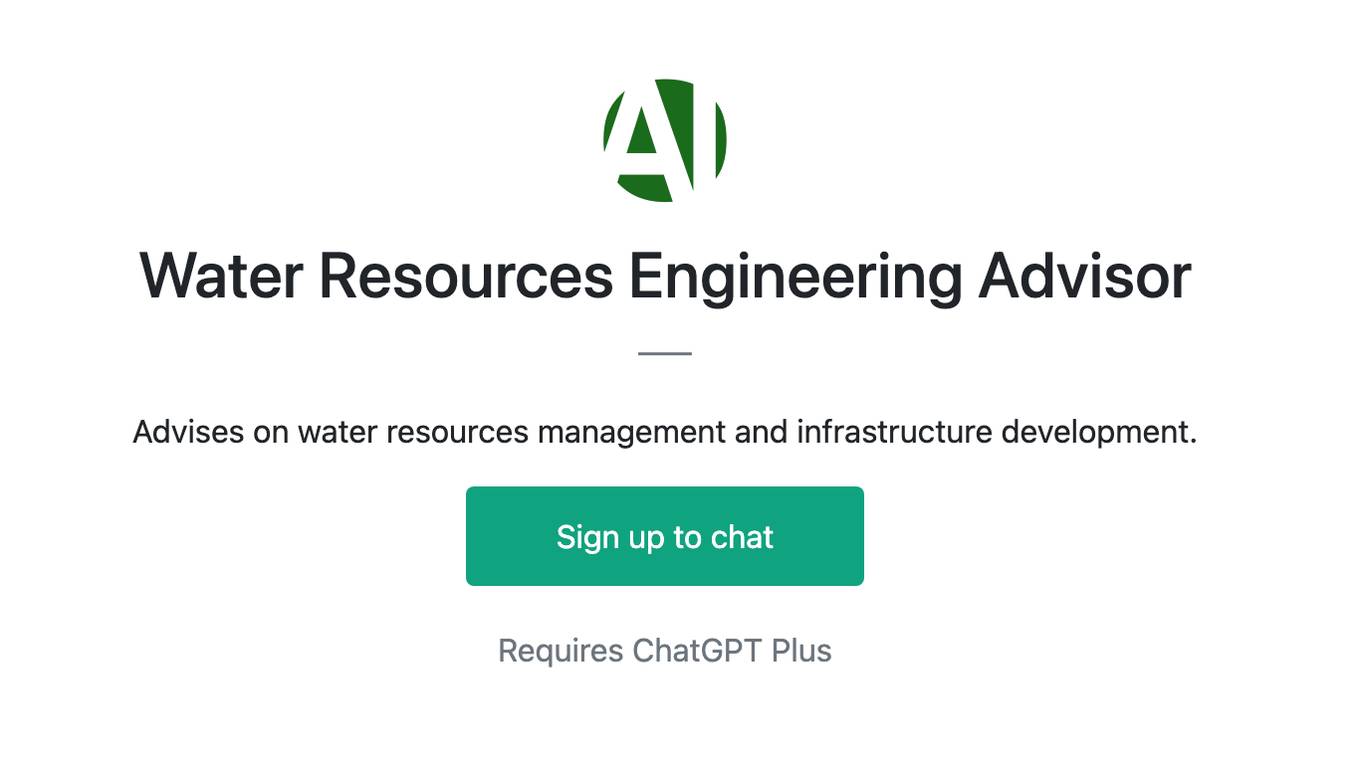 Water Resources Engineering Advisor Screenshot