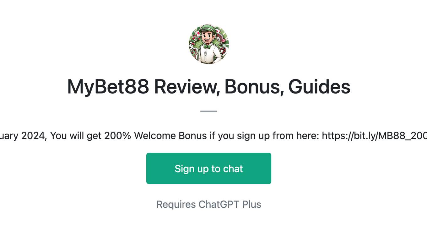 MyBet88 Review, Bonus, Guides Screenshot