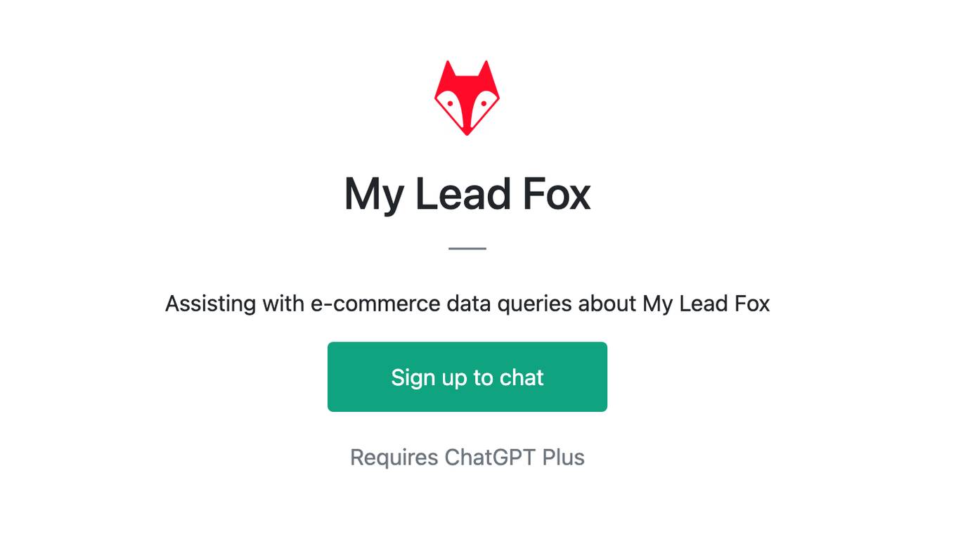 My Lead Fox Screenshot