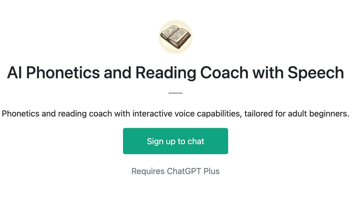 AI Phonetics and Reading Coach with Speech Screenshot