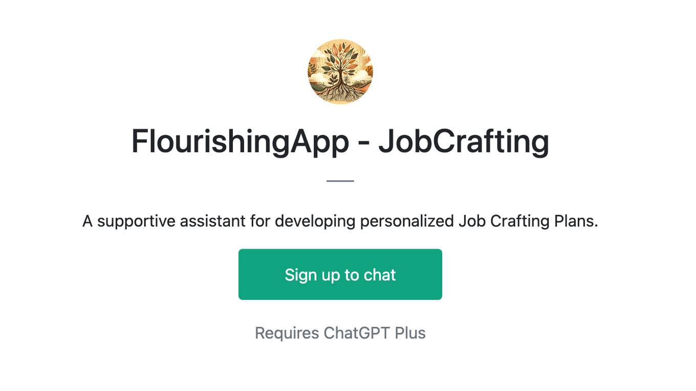 FlourishingApp - JobCrafting Screenshot