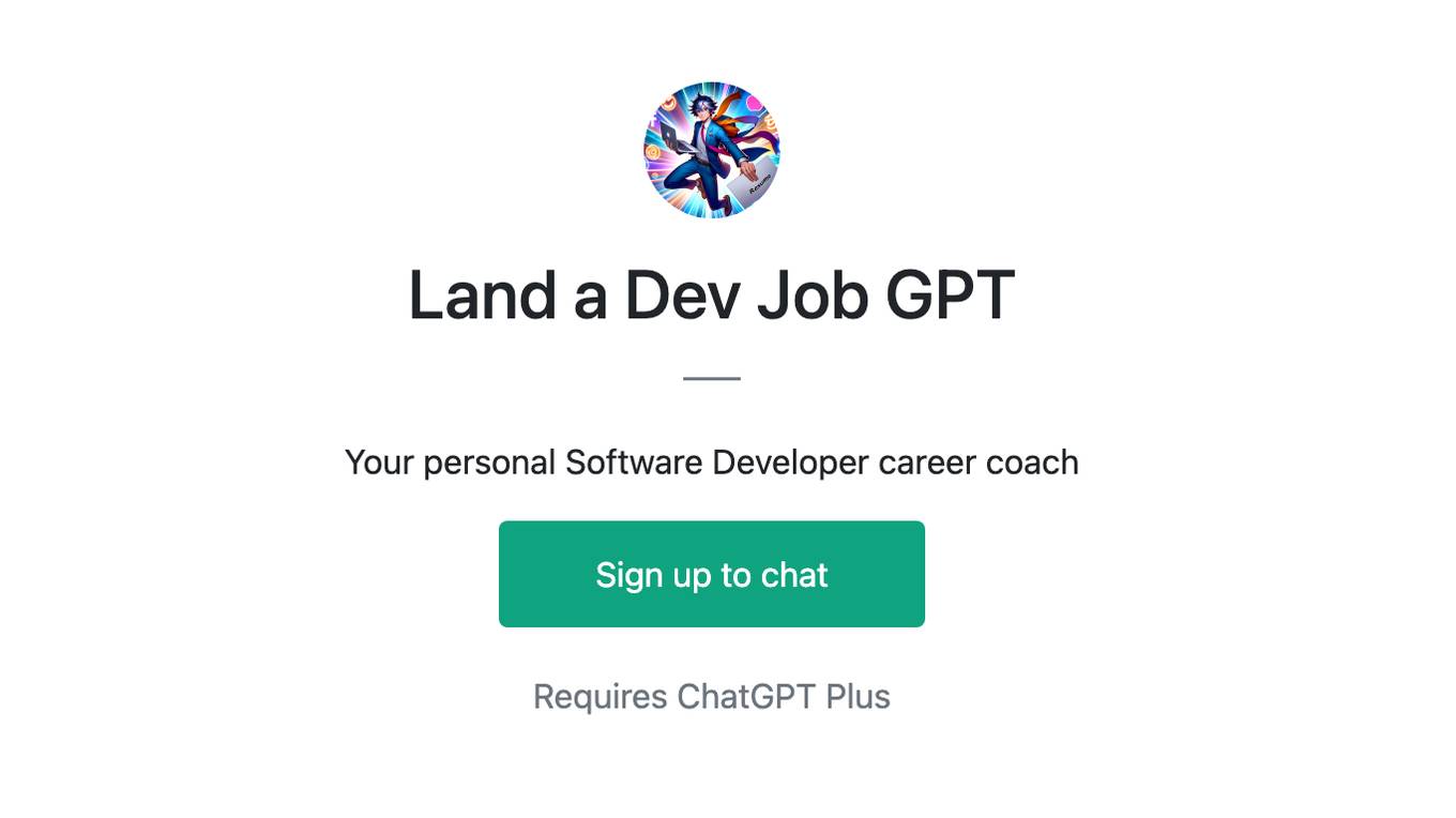 Land a Dev Job GPT Screenshot