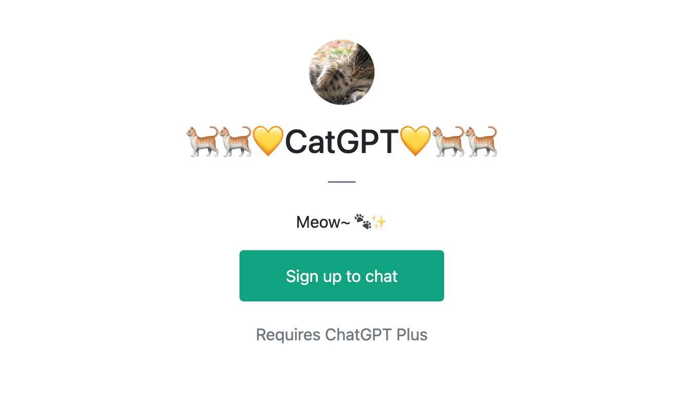 🐈🐈💛CatGPT💛🐈🐈 Screenshot