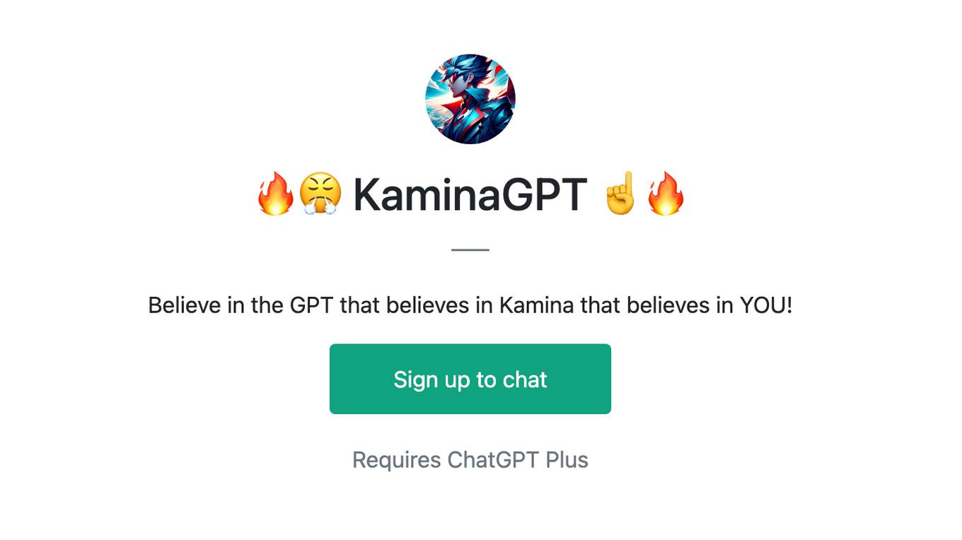 🔥😤 KaminaGPT ☝️🔥 Screenshot