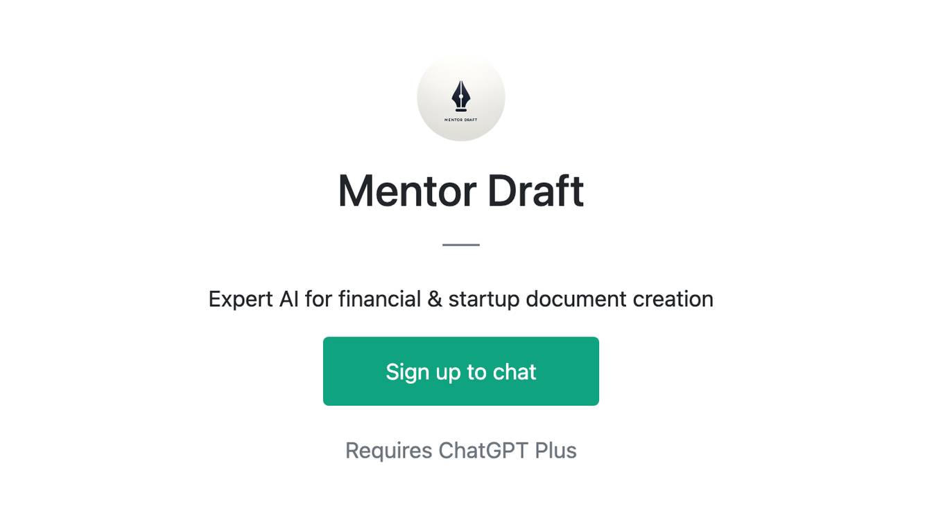 Mentor Draft Screenshot