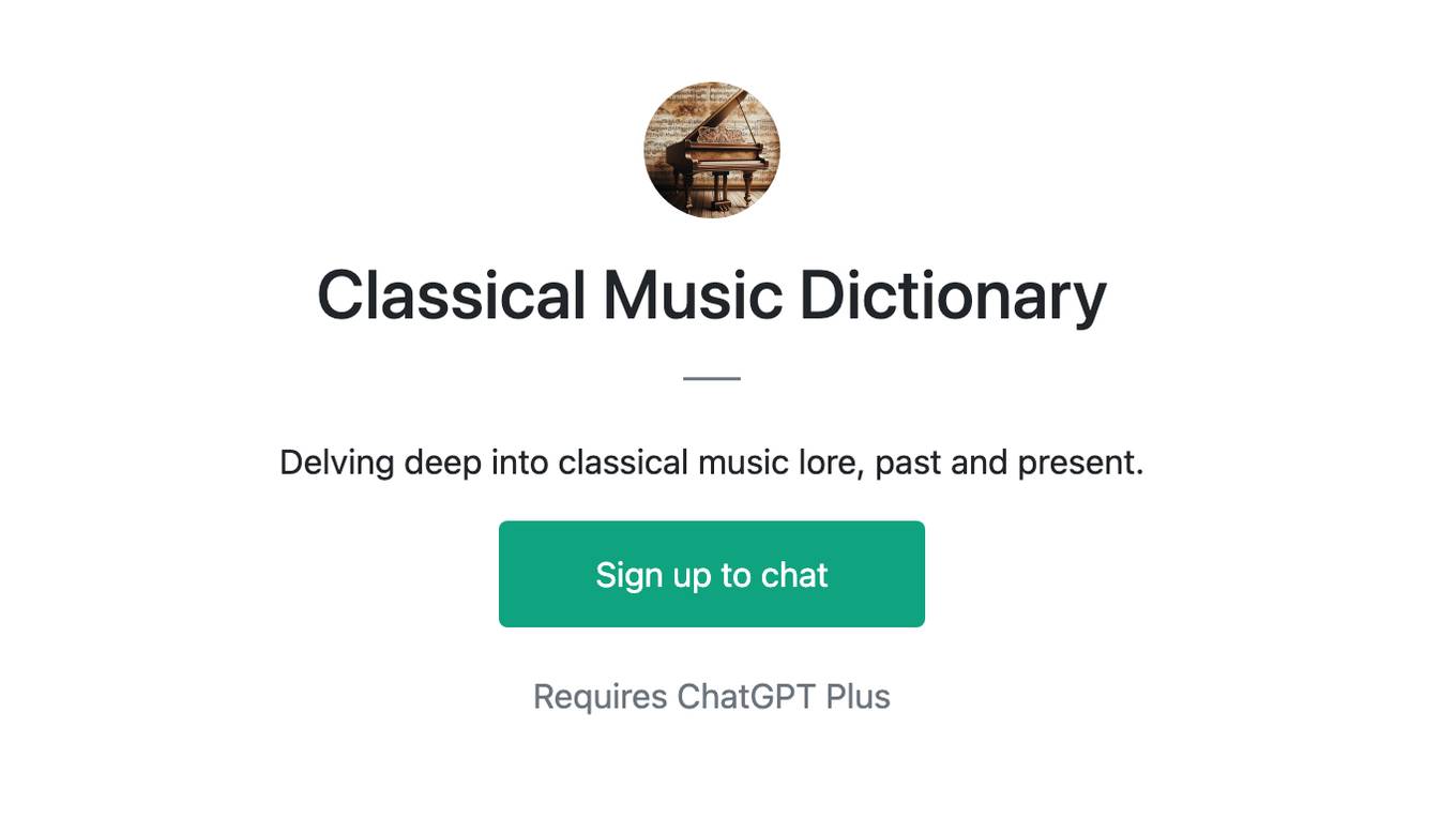 Classical Music Dictionary Screenshot