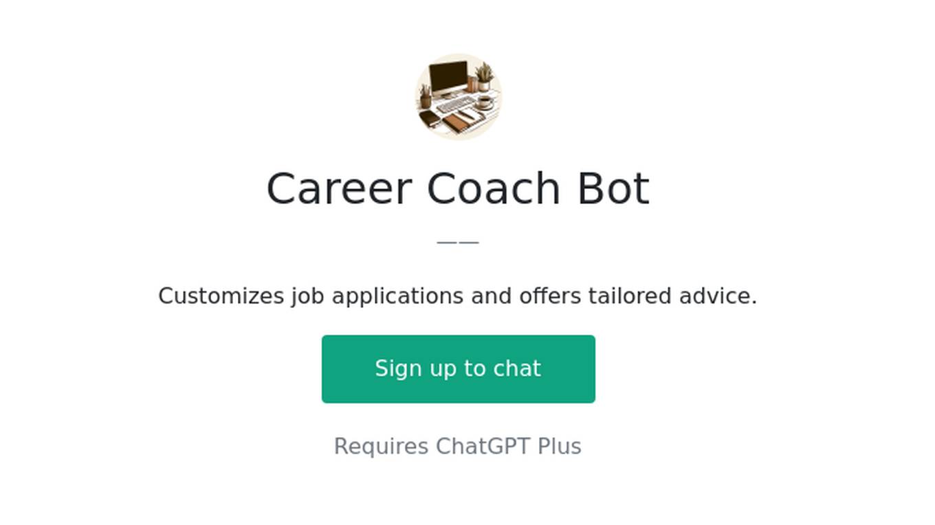 Career Coach Bot Screenshot