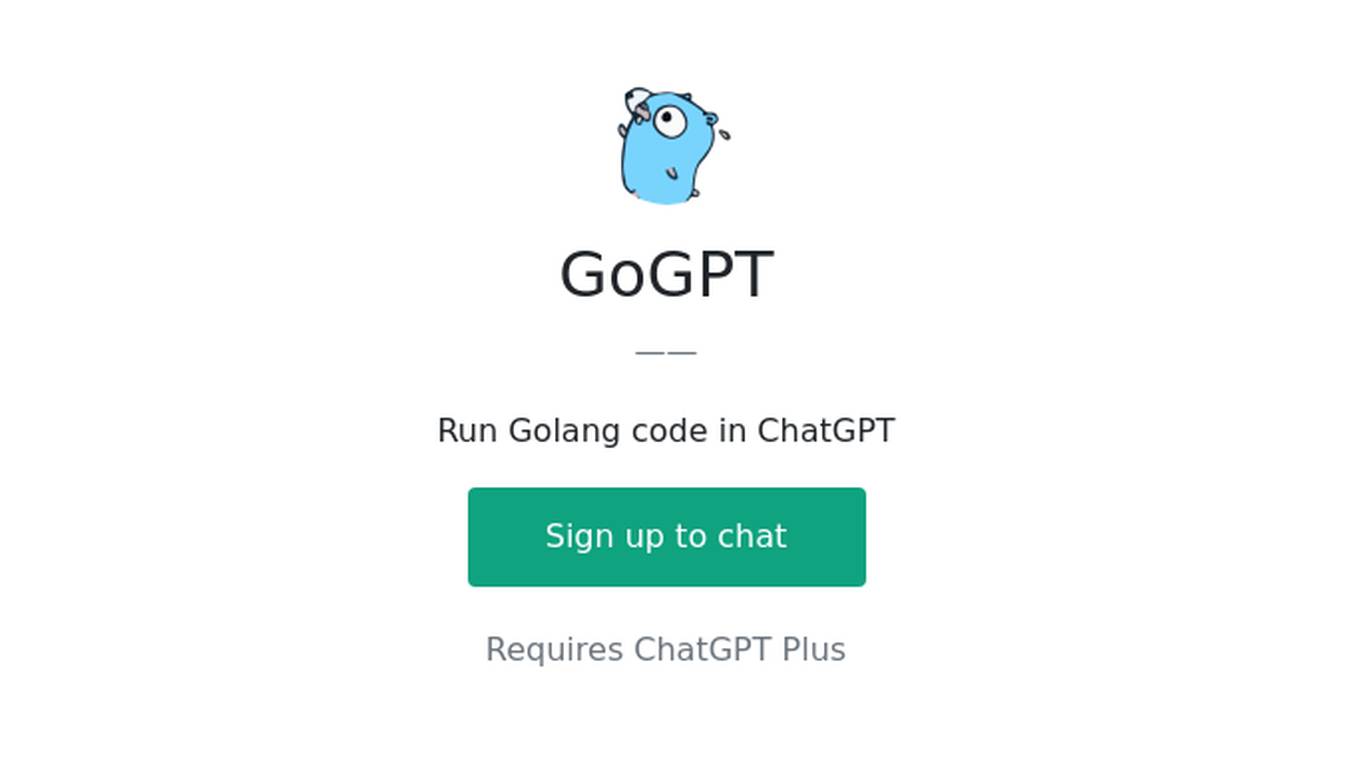 GoGPT Screenshot