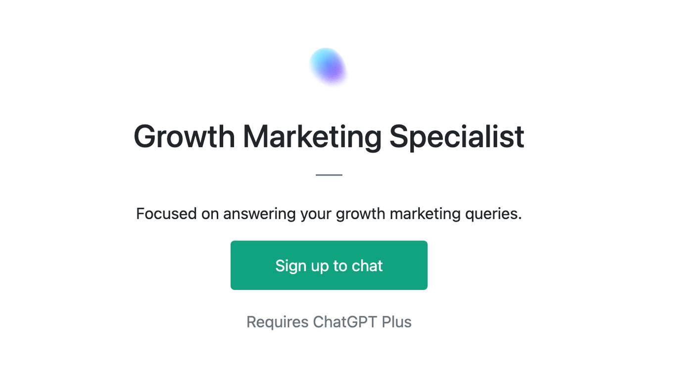 Growth Marketing Specialist Screenshot