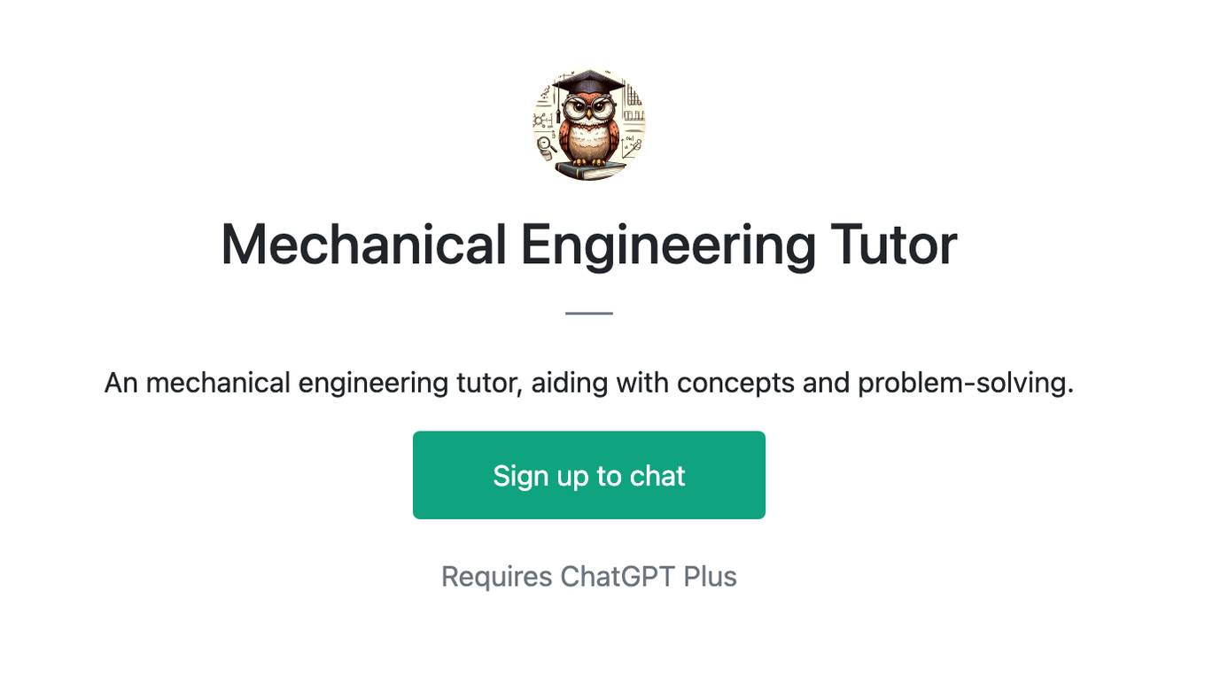 Mechanical Engineering Tutor Screenshot