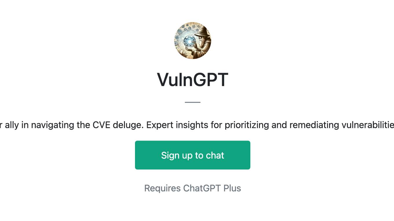 VulnGPT Screenshot