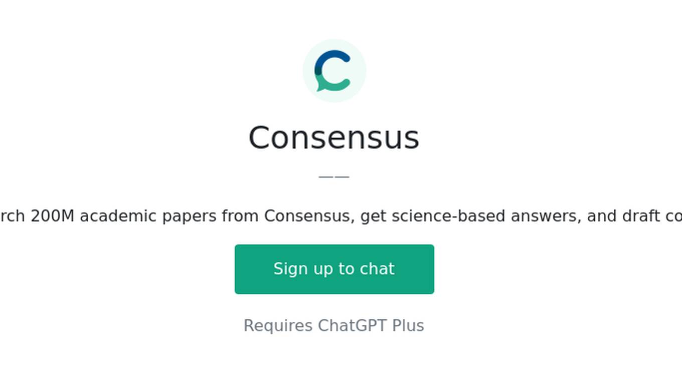 Consensus Screenshot