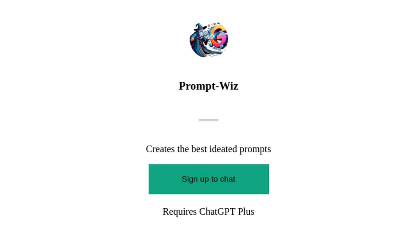 Prompt-Wiz Screenshot