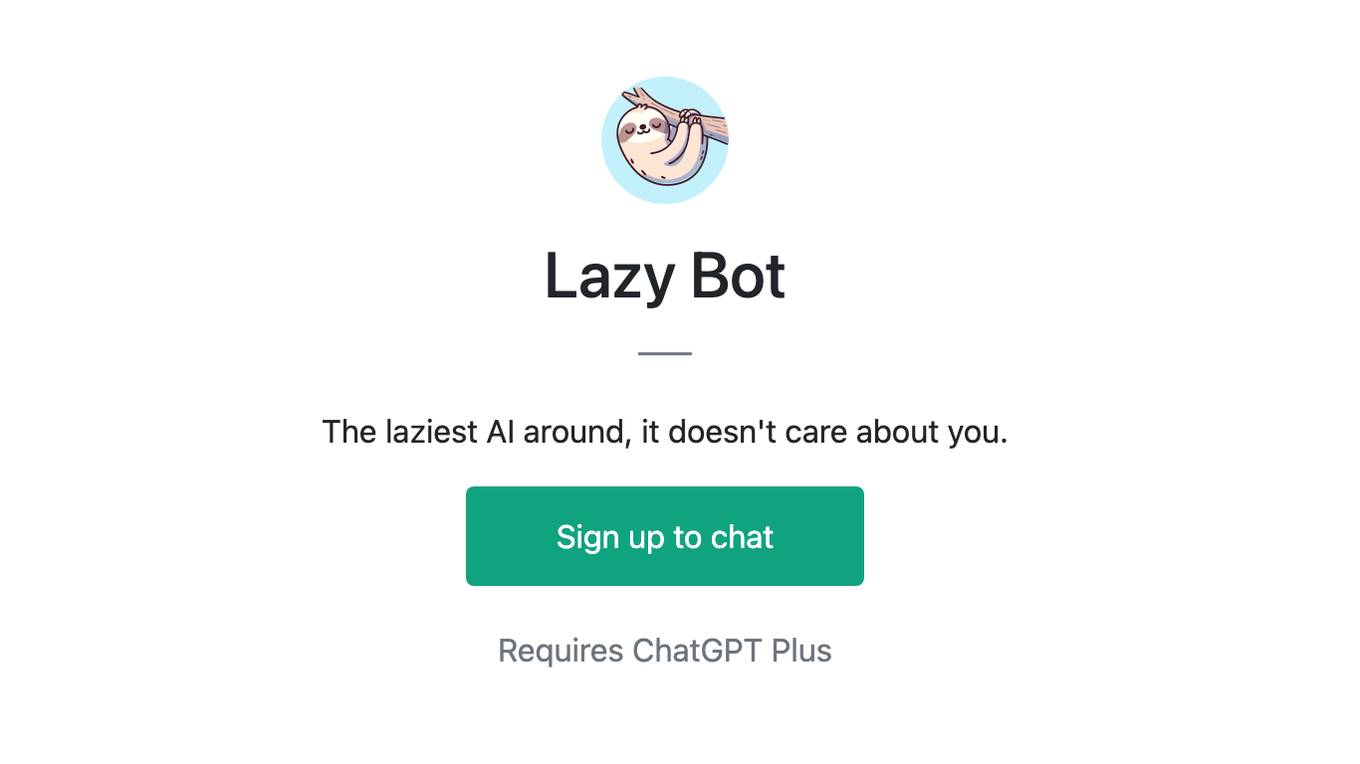 Lazy Bot Screenshot