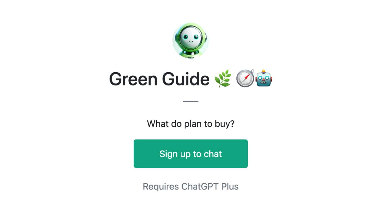 Green Guide 🌿 🧭🤖 Screenshot