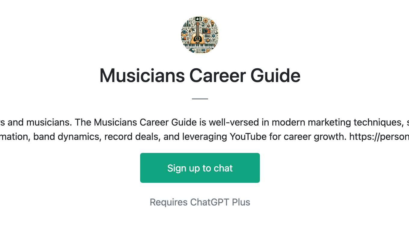 Musicians Career Guide Screenshot